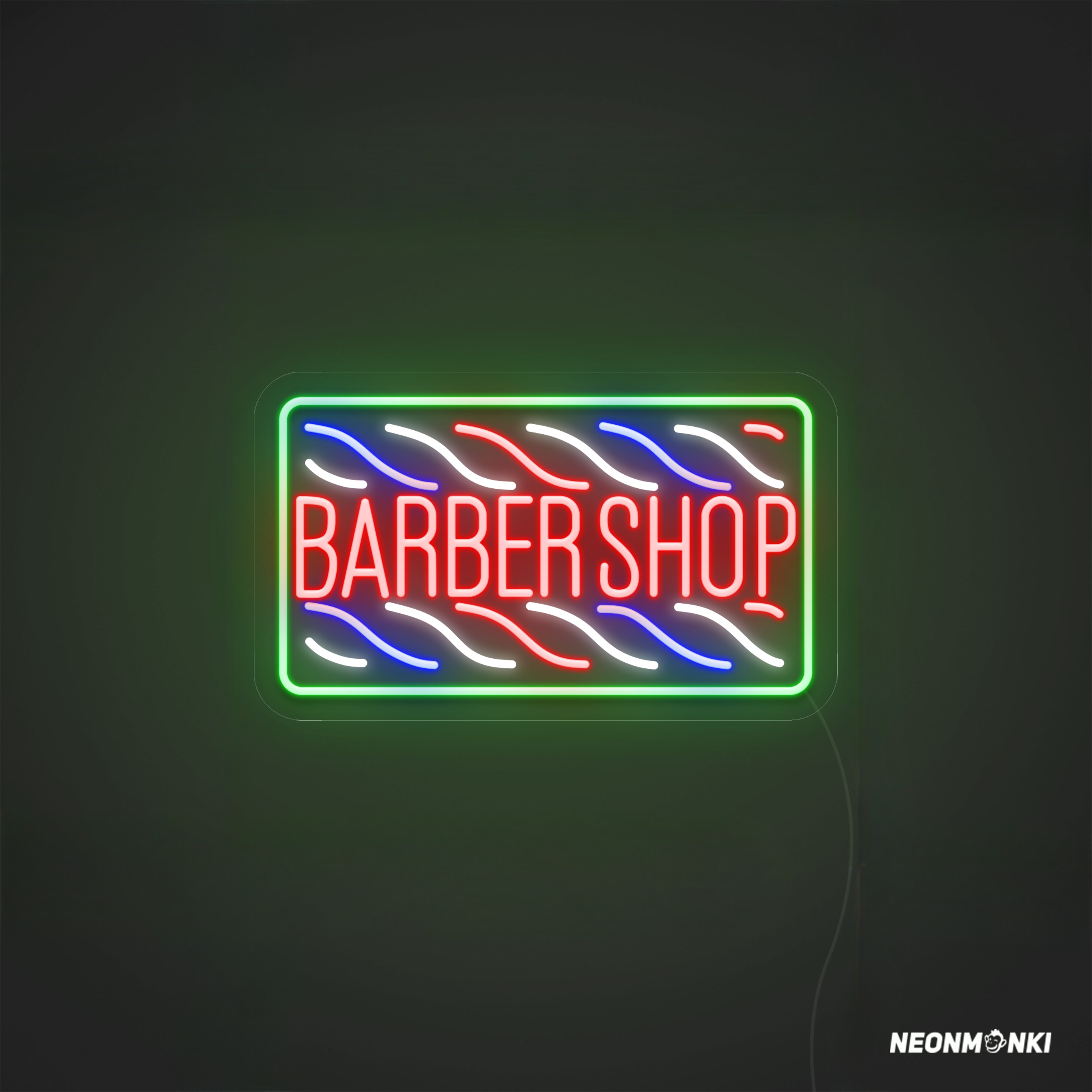 LED Schild "Barbershop" LED Leuchtschild für Deinen Salon - NEONMONKI