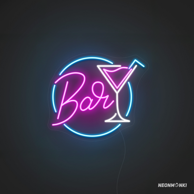 Cocktailbar schriftzug "Bar" Hingucker LED Neon Schilder