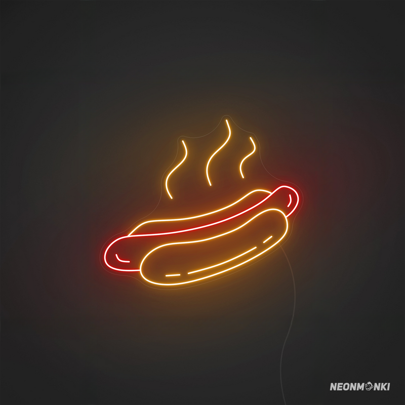 Leuchtschild Hotdog Neon LED Logo für Food-Liebhaber