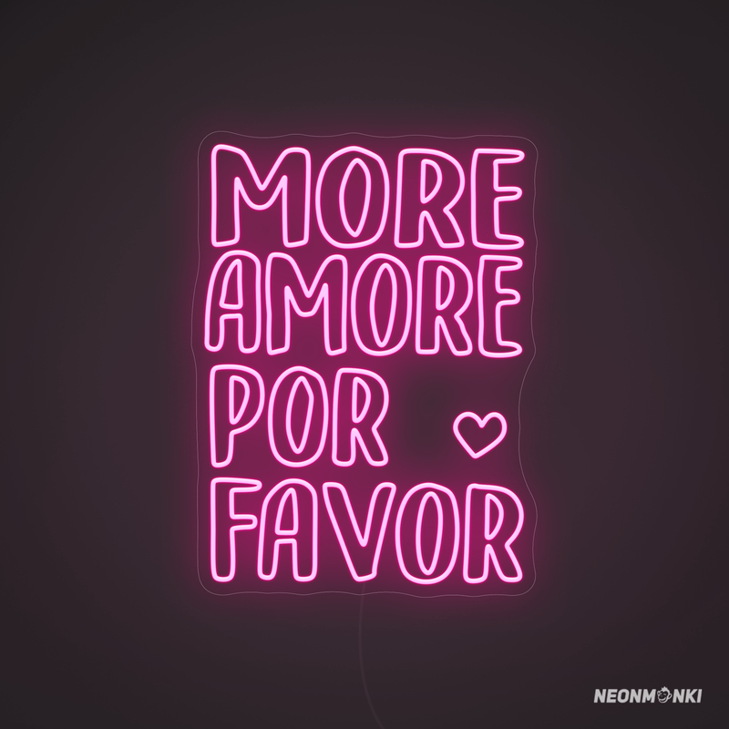 More Amore por Favor – Liebe auf Knopfdruck in Neon