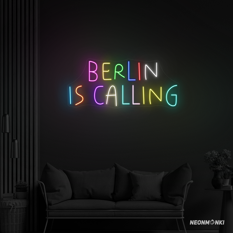 Neon LED „Berlin is calling“ – Dein handgefertigtes Leuchtschild für echte Hauptstadt-Vibes