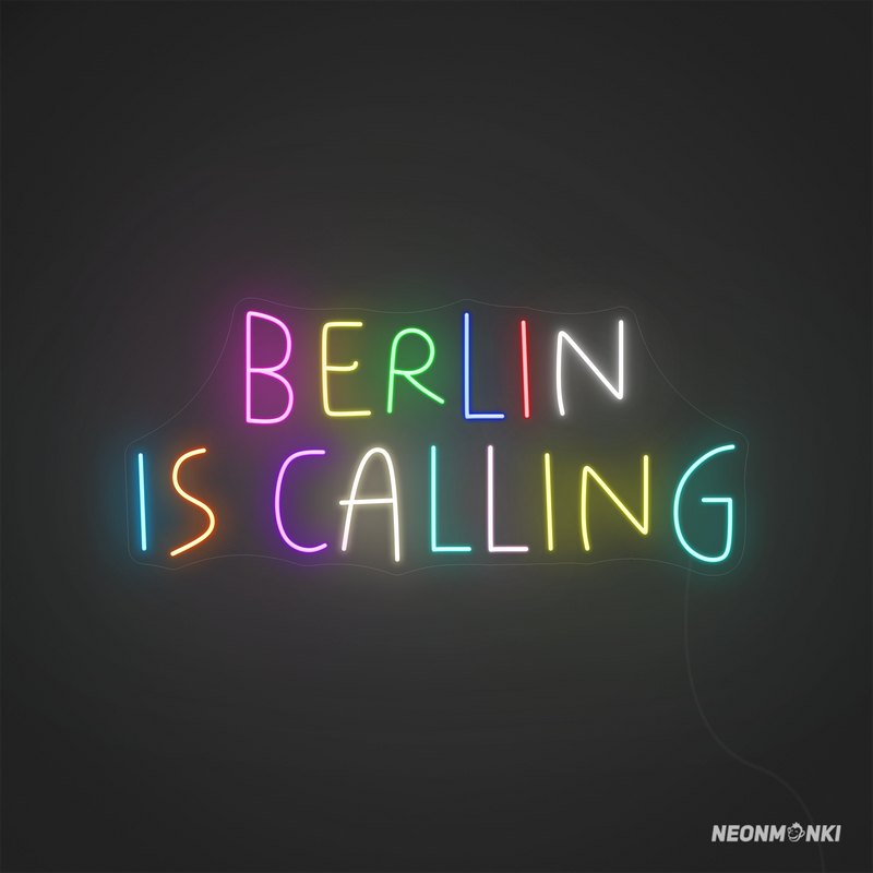 Neon LED „Berlin is calling“ – Dein handgefertigtes Leuchtschild für echte Hauptstadt-Vibes