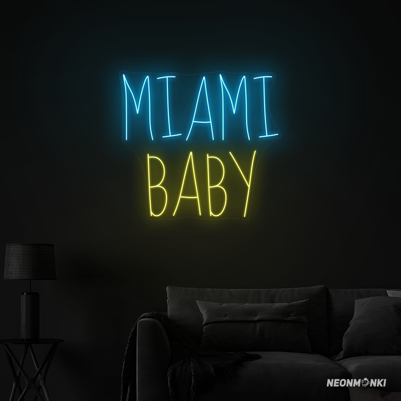 Neon LED „miami baby“ – Dein handgefertigtes Neonschild für sonnige Vibes