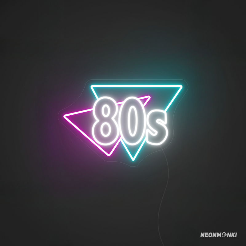 Neon Schild "80s" – Retro Vibes für deine Bar