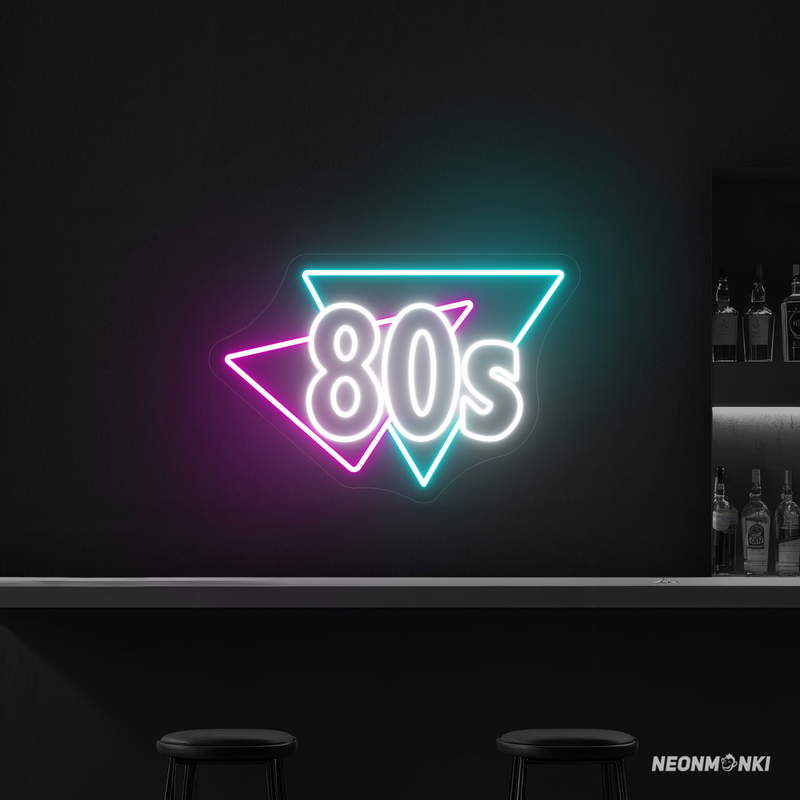 Neon Schild "80s" – Retro Vibes für deine Bar