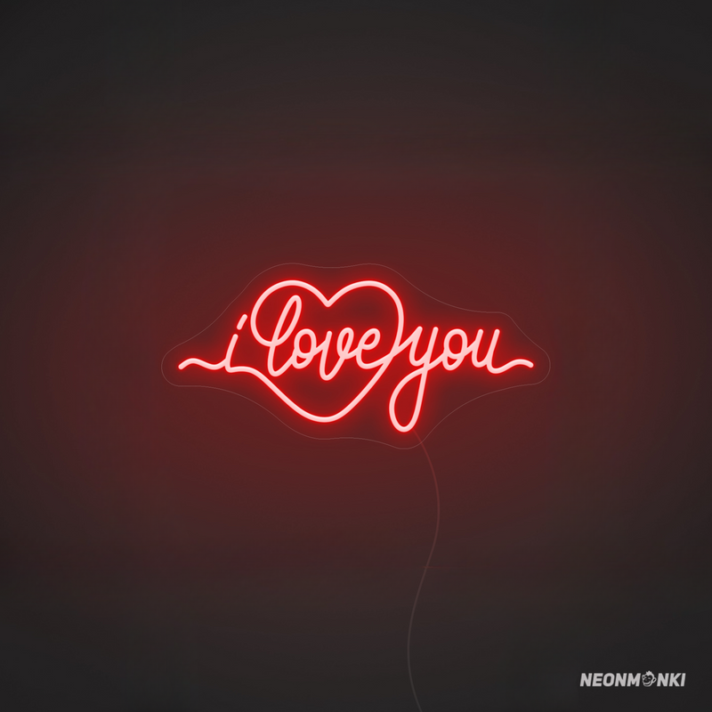 Sag es mit Licht – „I love you“-Neon LED in Herzform für unvergessliche Momente