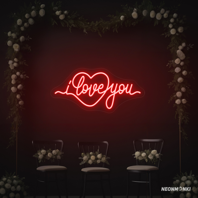 Sag es mit Licht – „I love you“-Neon LED in Herzform für unvergessliche Momente