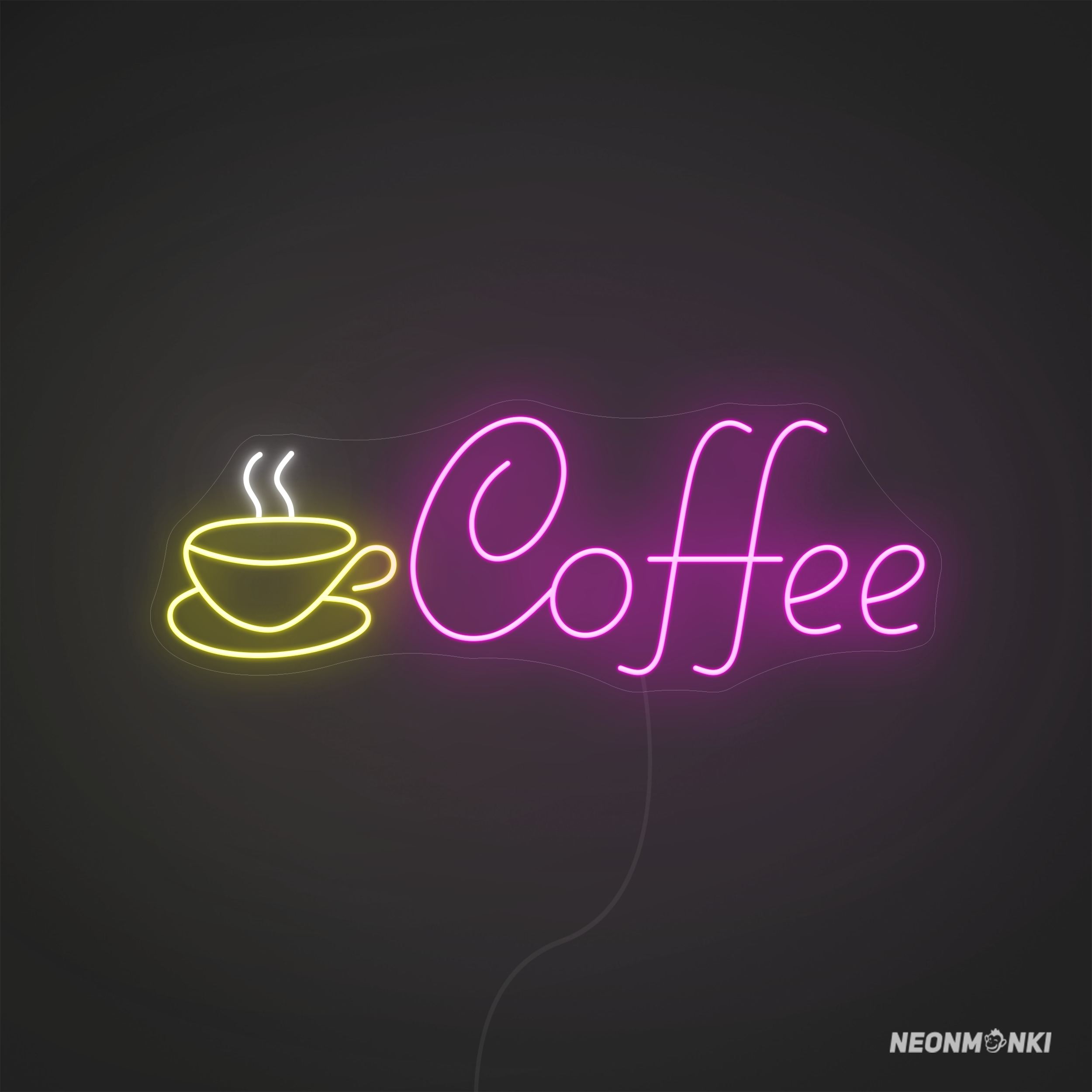 Leuchtschild "Kaffeetasse" Kaufen Neon LED Schild - NEONMONKI