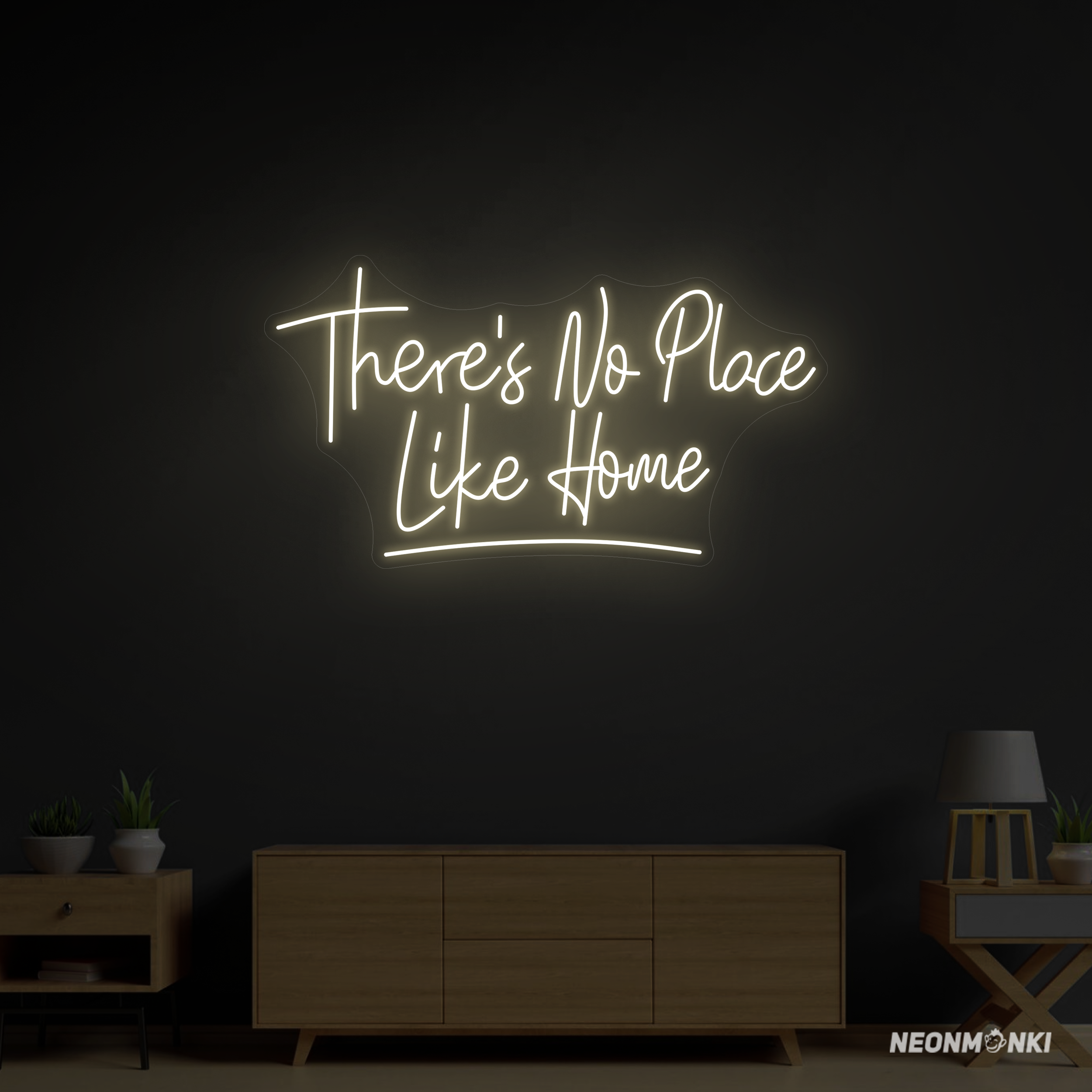 There is no place like home Neonschild – von NEONMONKI für dein Zuhause