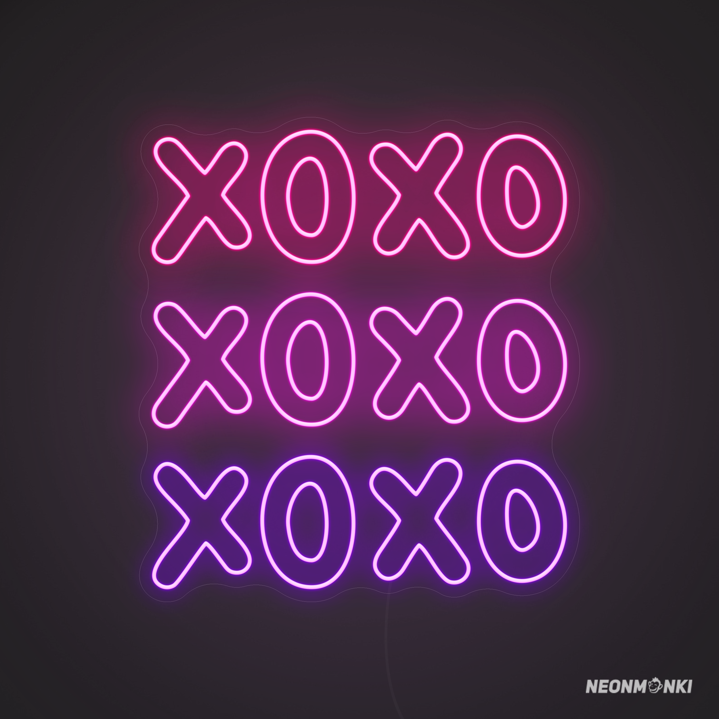 XOXO in Pink, Rosa & Lila – Deine leuchtende Liebeserklärung an die Wand