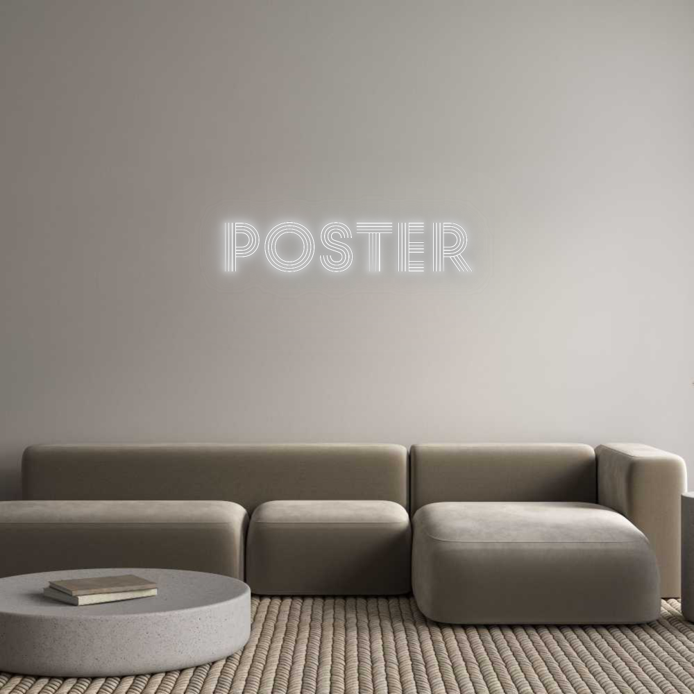 Konfigurator - Neon LED Flex - Personalisierter Indoor Schriftzug POSTER