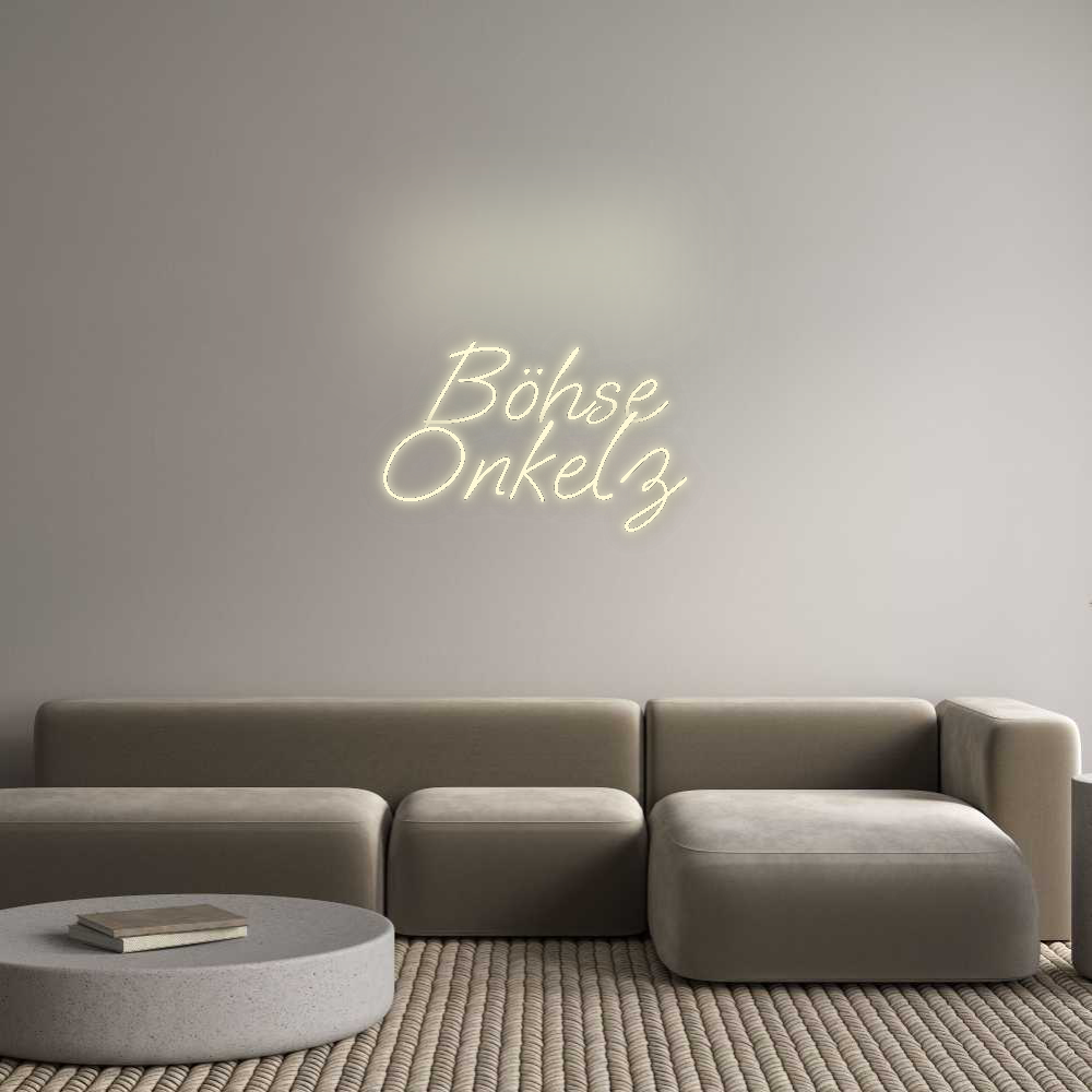 Konfigurator - Neon LED Flex - Personalisierter Indoor Schriftzug Böhse
Onkelz