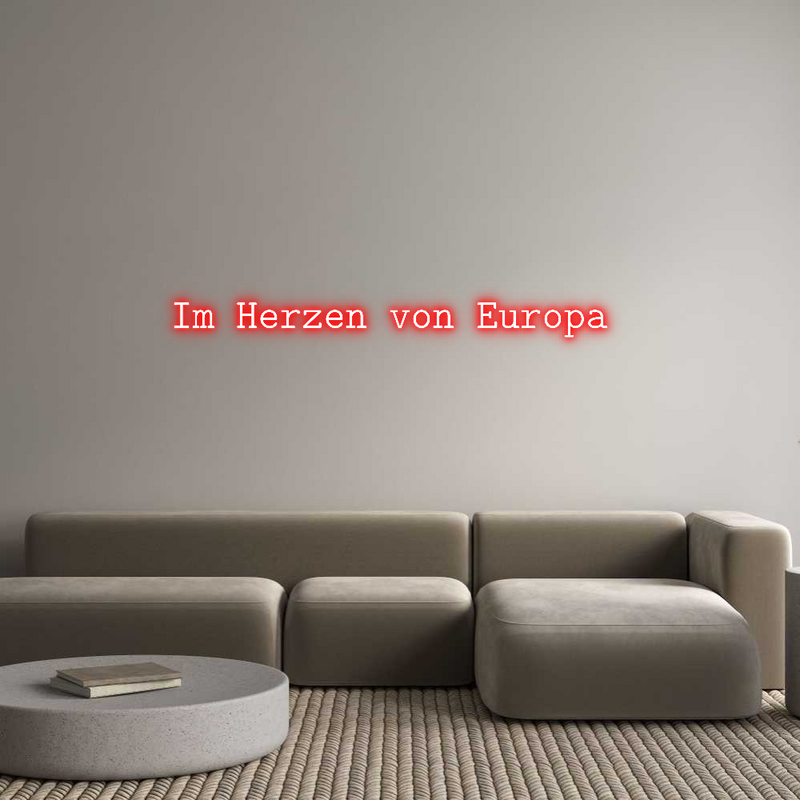 Konfigurator - Neon LED Flex - Personalisierter Indoor Schriftzug Im Herzen von...