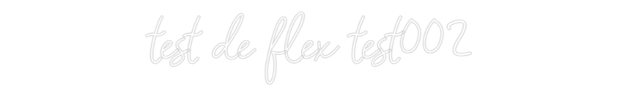 Konfigurator - Neon LED Flex - Personalisierter Indoor Schriftzug test de flex ...