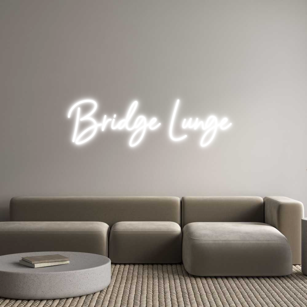 Konfigurator - Neon LED Flex - Personalisierter Indoor Schriftzug Bridge Lunge