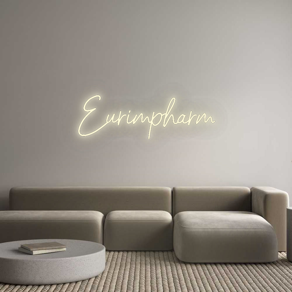 Konfigurator - Neon LED Flex - Personalisierter Indoor Schriftzug Eurimpharm