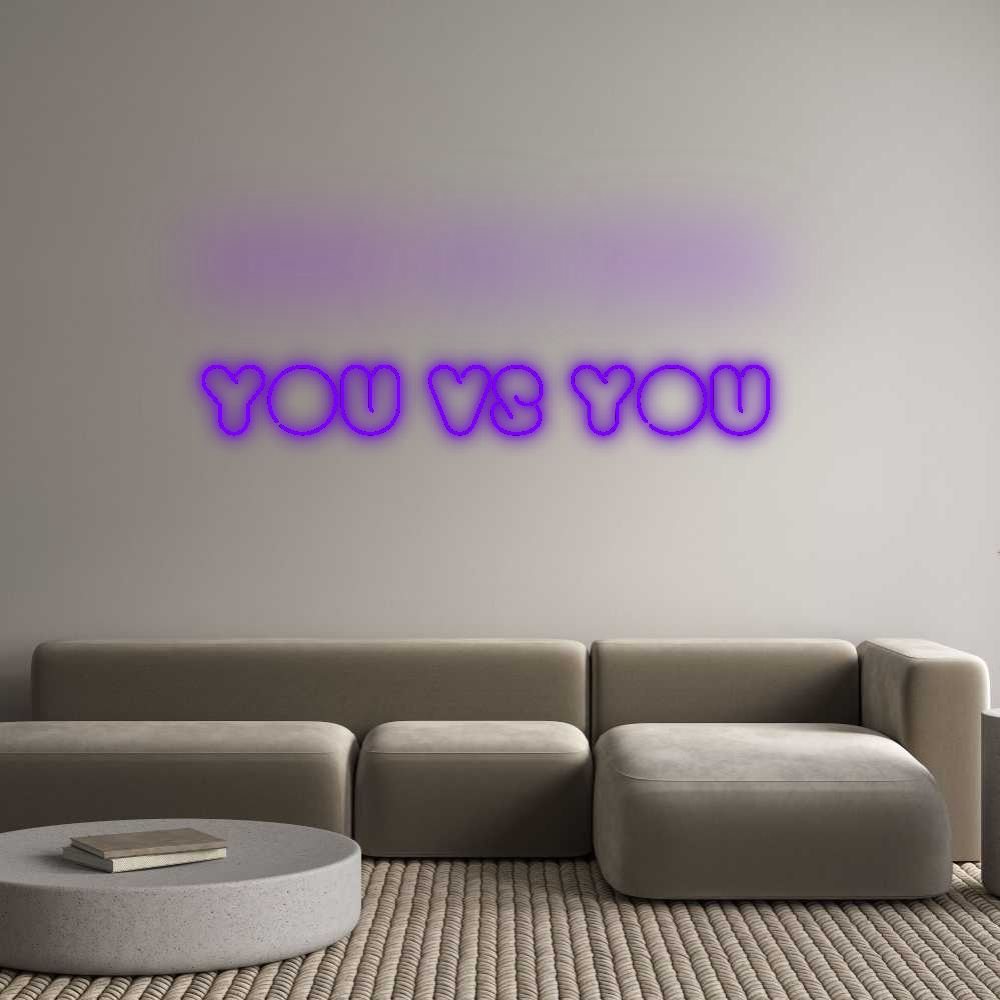 Konfigurator - Neon LED Flex - Personalisierter Indoor Schriftzug YOU VS YOU