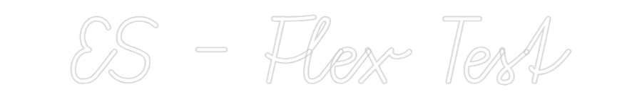 Configurador - Neón LED Flex - Luces de neón personalizadas para interiores ES - Flex Test