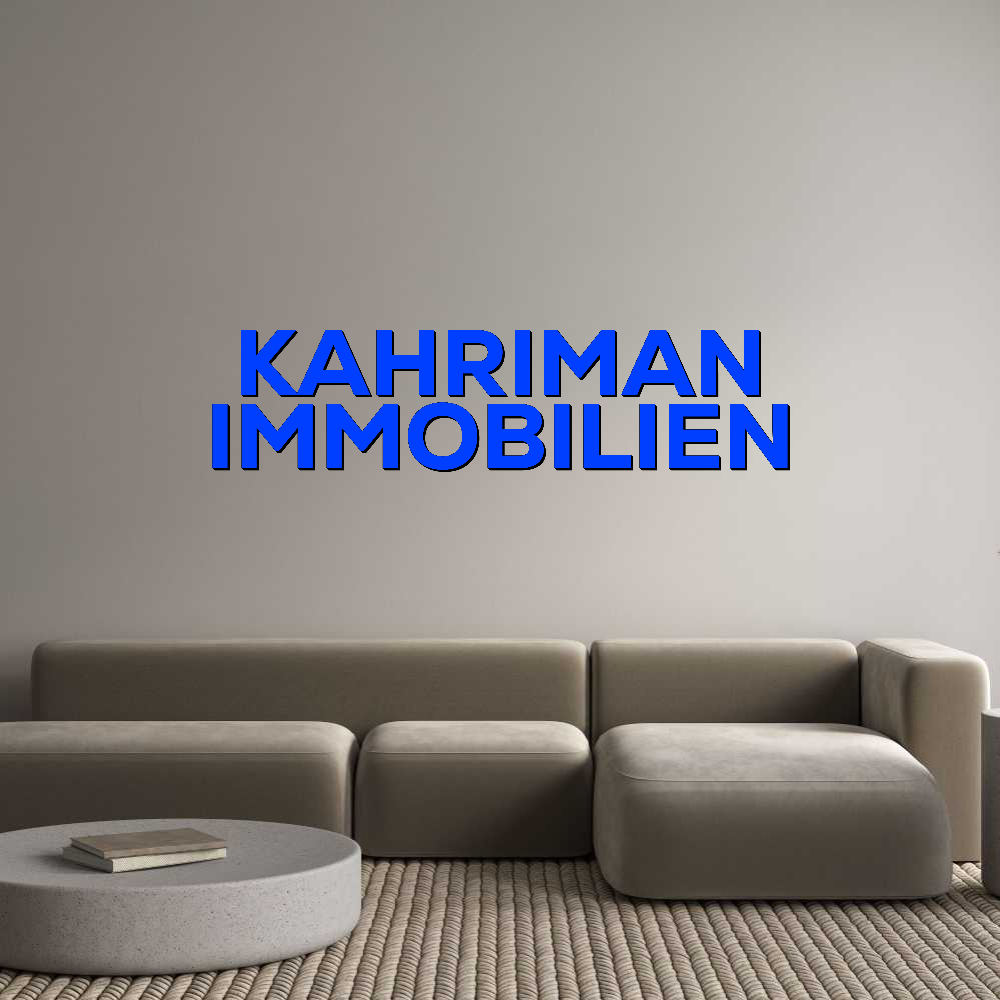 Konfigurator - Personalisierte Leuchtreklame & Leuchtbuchstaben KAHRIMAN
IMM...