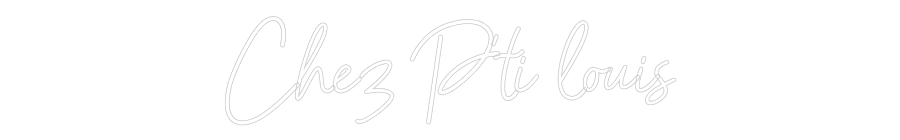 Configurateur - Neon LED Flex - Enseigne néon intérieure personnalisée Chez P'ti louis
