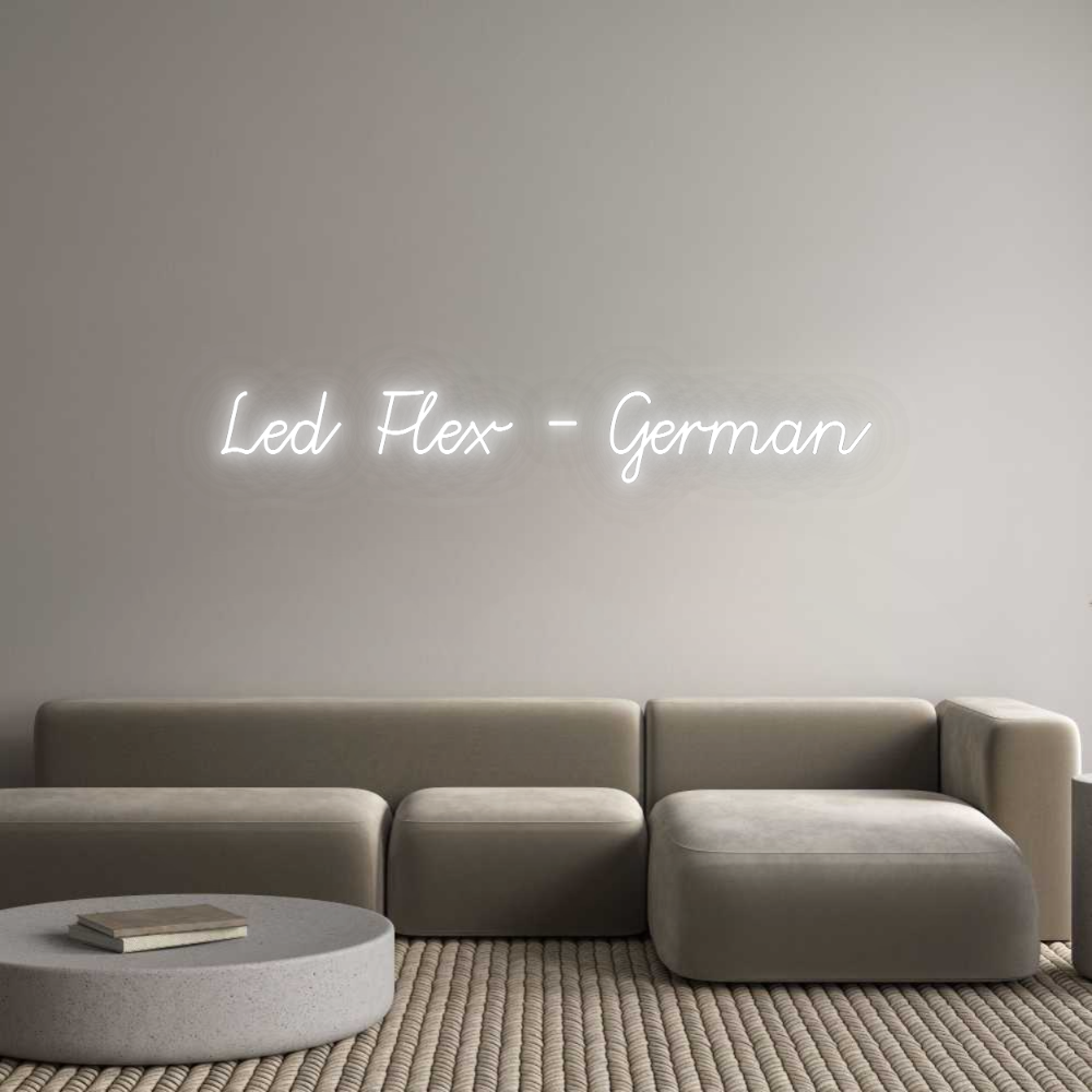 Konfigurator - Neon LED Flex - Personalisierter Indoor Schriftzug Led Flex - Ge...