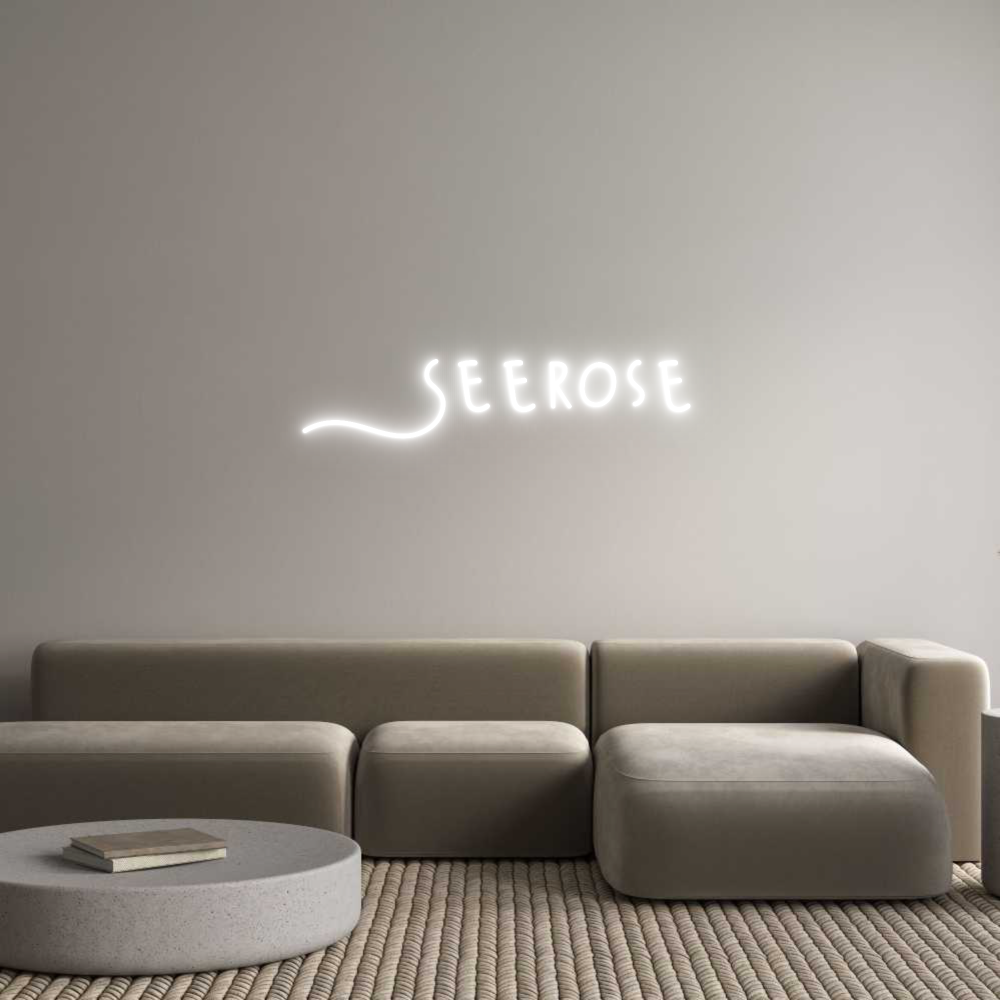 Konfigurator - Neon LED Flex - Personalisierter Indoor Schriftzug Seerose