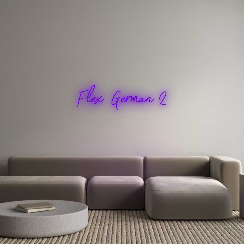 Konfigurator - Neon LED Flex - Personalisierter Indoor Schriftzug Flex German 2