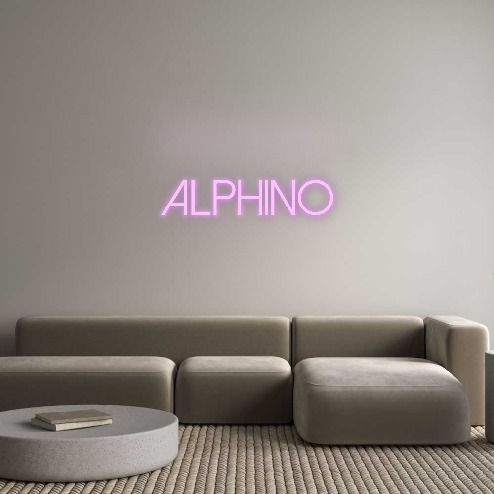 Configurateur - Neon LED Flex - Enseigne néon intérieure personnalisée ALPHINO