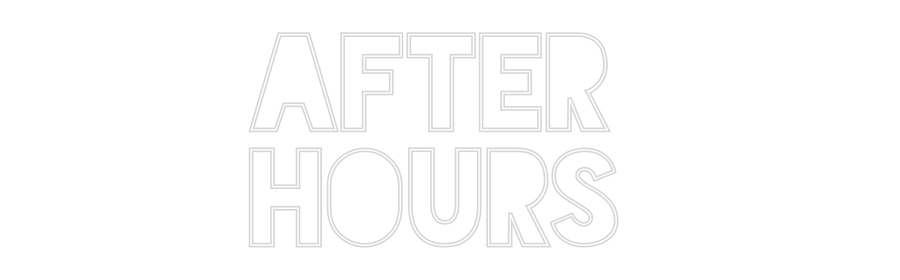 Konfigurator - Neon LED Flex - Personalisierter Indoor Schriftzug After 
Hours