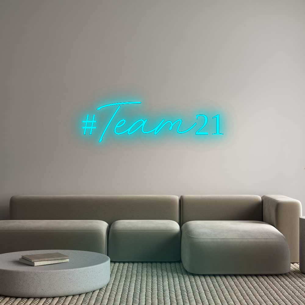 Konfigurator - Neon LED Liquid Acryl - Personalisierter Indoor & Outdoor Schriftzug #Team21