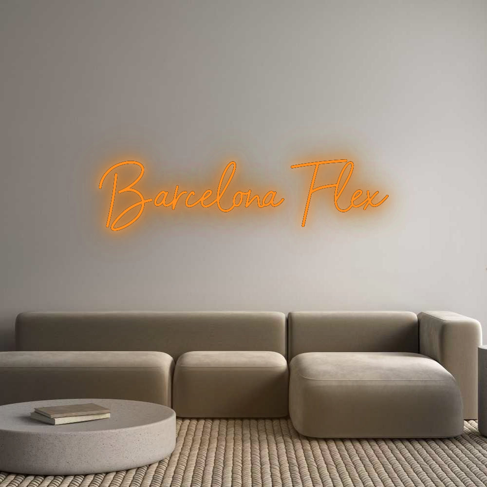 Configurator - Neon LED Flex - Custom Neon Sign Indoor Barcelona Flex
