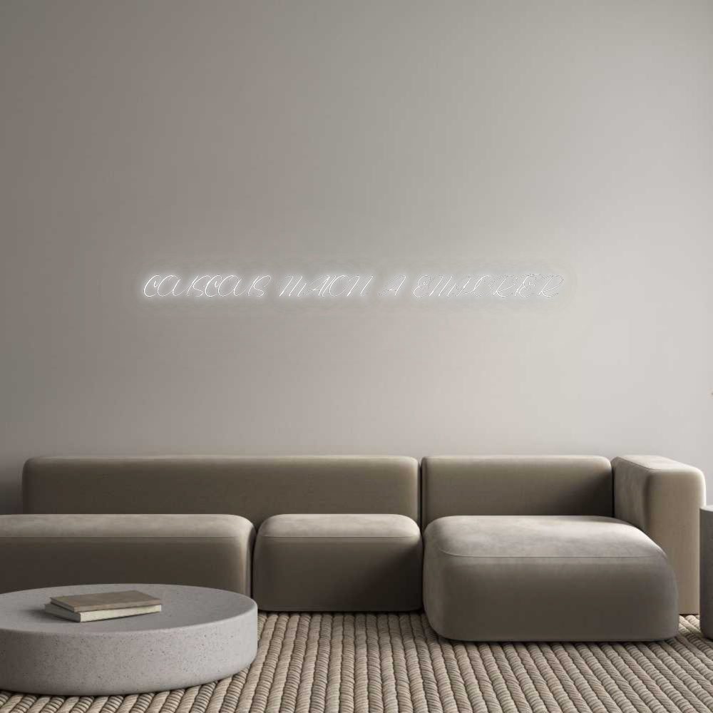 Configurateur - Neon LED Flex - Enseigne néon intérieure personnalisée COUSCOUS MAIO...