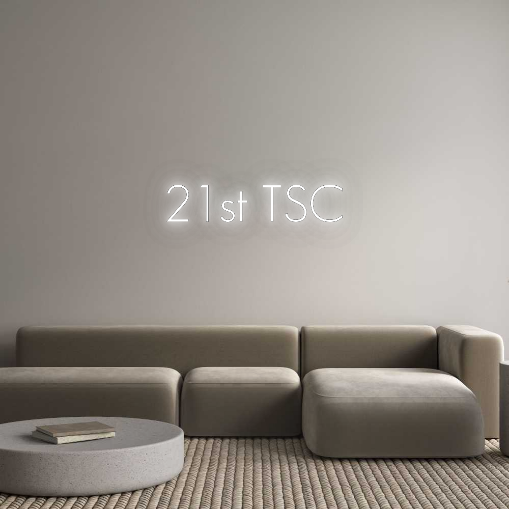Konfigurator - Neon LED Clip - Personalisierter Indoor Schriftzug 21st TSC