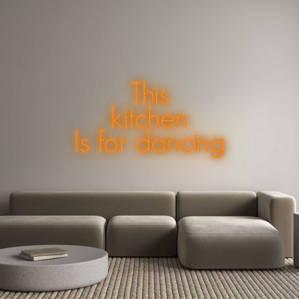 Konfigurator - Neon LED Flex - Personalisierter Indoor Schriftzug This
kitchen...