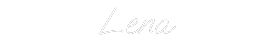Konfigurator - Neon LED Flex - Personalisierter Indoor Schriftzug Lena