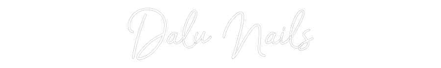 Konfigurator - Neon LED Flex - Personalisierter Indoor Schriftzug Dalu Nails