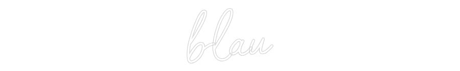 Konfigurator - Neon LED Flex - Personalisierter Indoor Schriftzug blau