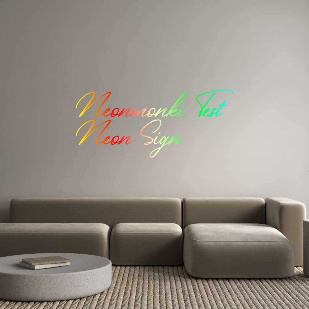 Konfigurator - Neon LED Flex - Personalisierter Indoor Schriftzug Neonmonki Tes...