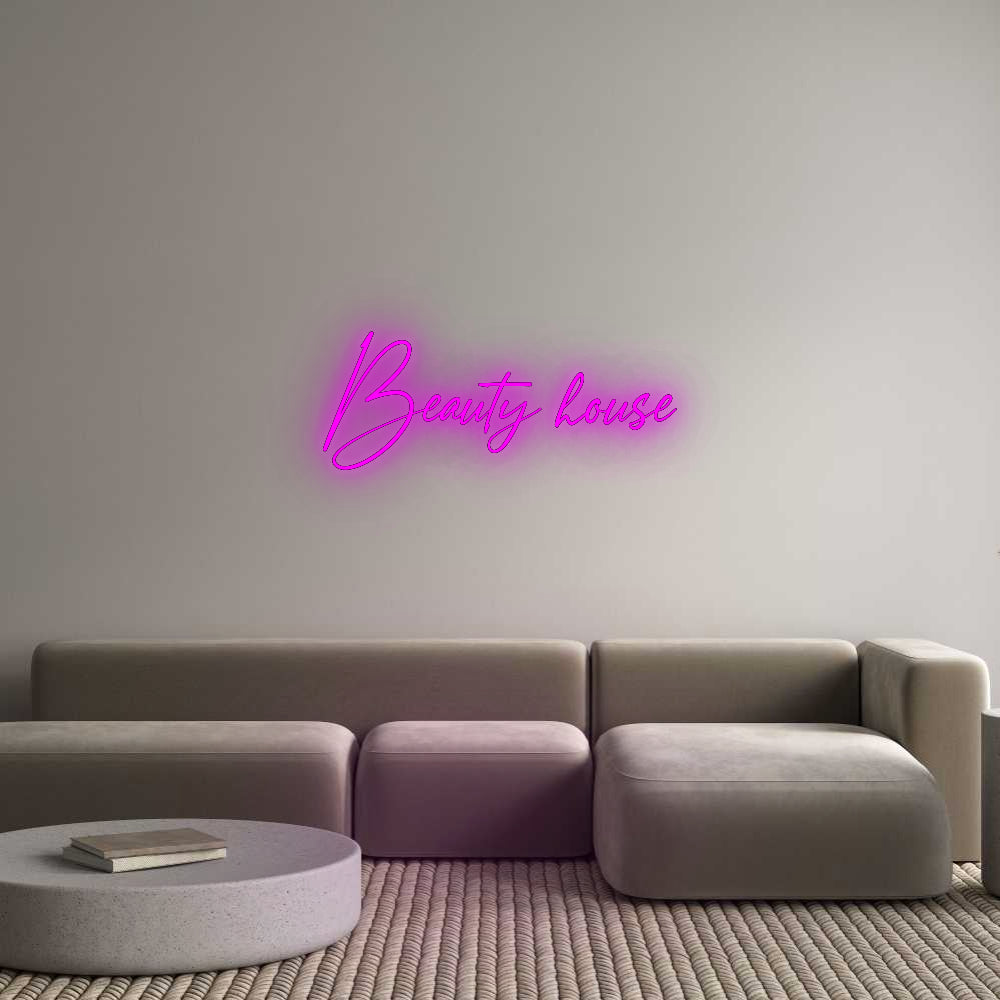 Configurateur - Neon LED Flex - Enseigne néon intérieure personnalisée Beauty house