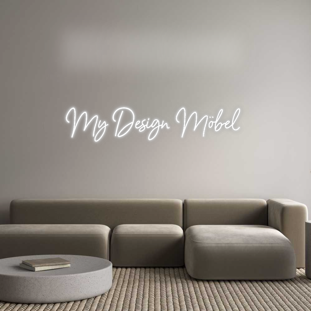 Konfigurator - Neon LED Flex - Personalisierter Indoor Schriftzug My Design Möb...
