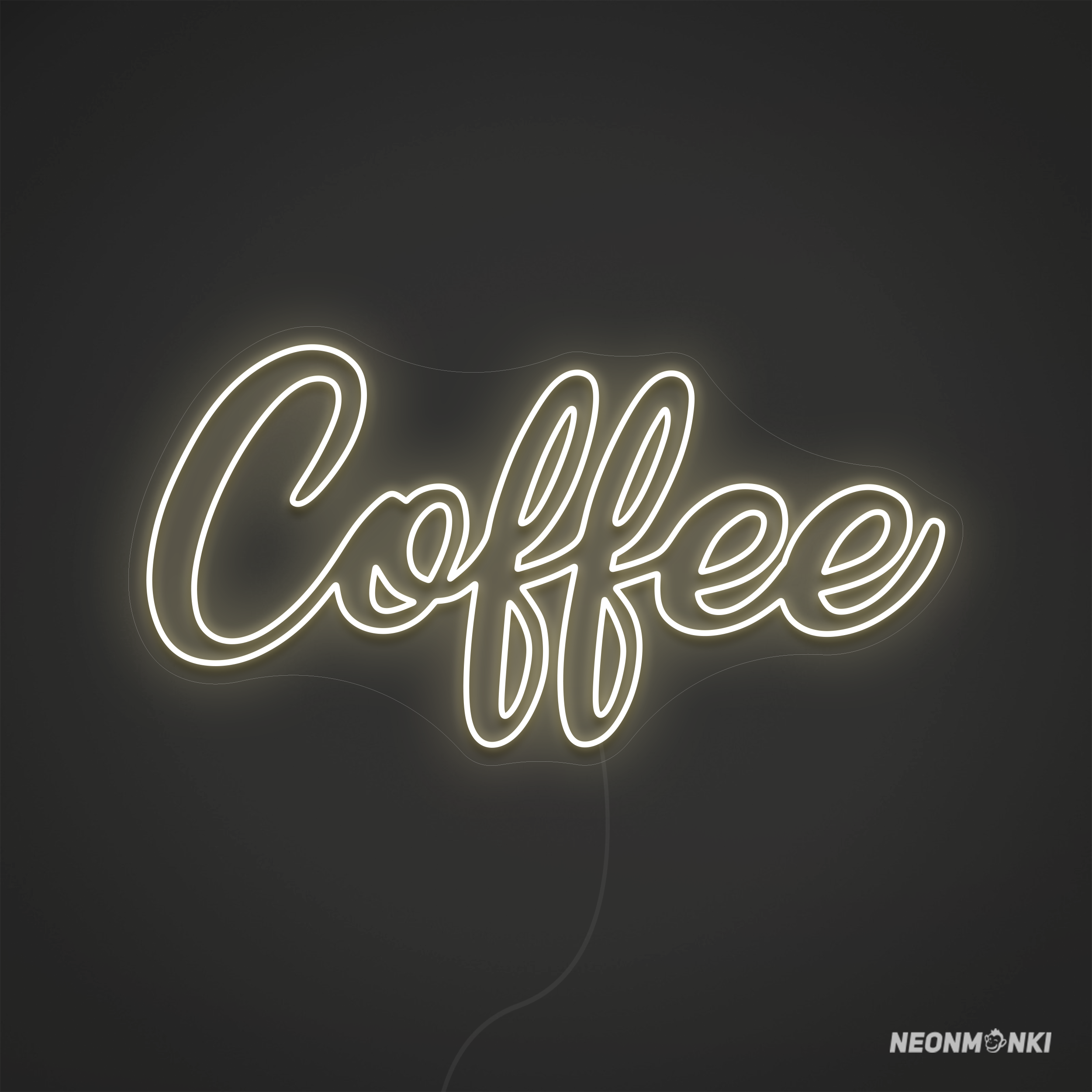 Neon Logo "Coffee" – Kaufen Leucht LED Logo in Warmweiß - NEONMONKI