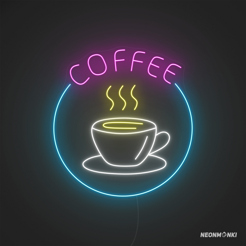 Neon LED Logo "coffee & Kaffeetasse" Kaufen Leuchtschild - NEONMONKI