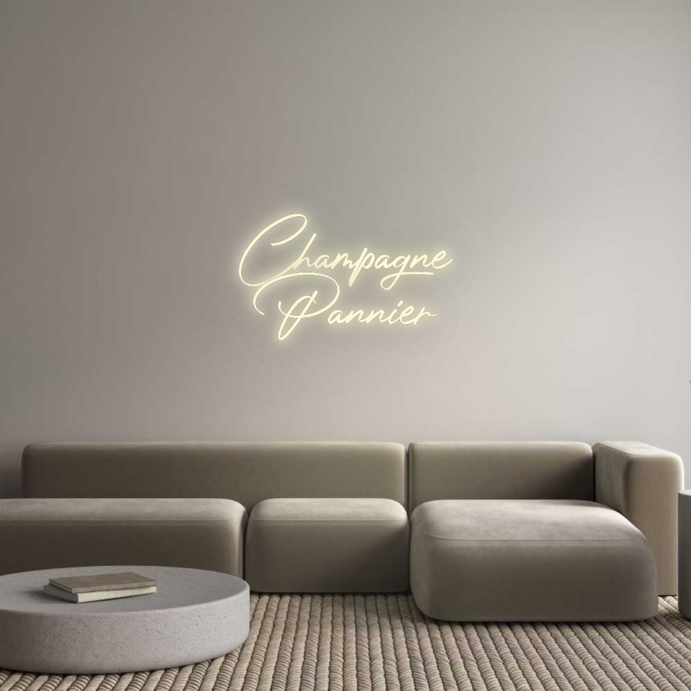 Konfigurator - Neon LED Flex - Personalisierter Indoor Schriftzug Champagne
Pa...