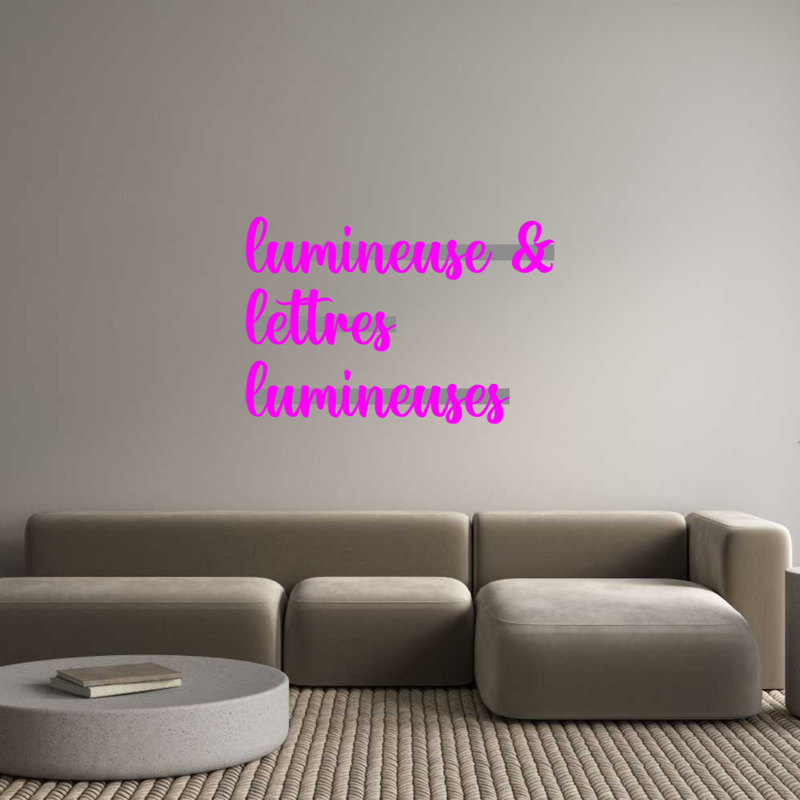 Configurateur - Enseignes lumineuses personnalisées & lettres lumineuses pour l'intérieur et l'extérieur lumineuse &
...