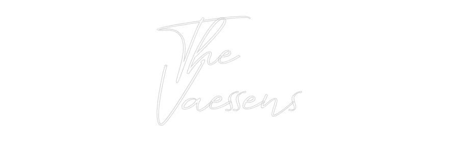 Konfigurator - Neon LED Flex - Personalisierter Indoor Schriftzug The
Vaessens