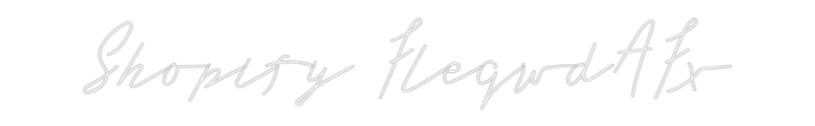 Konfigurator - Neon LED Flex - Personalisierter Indoor Schriftzug Shopify Fleqw...
