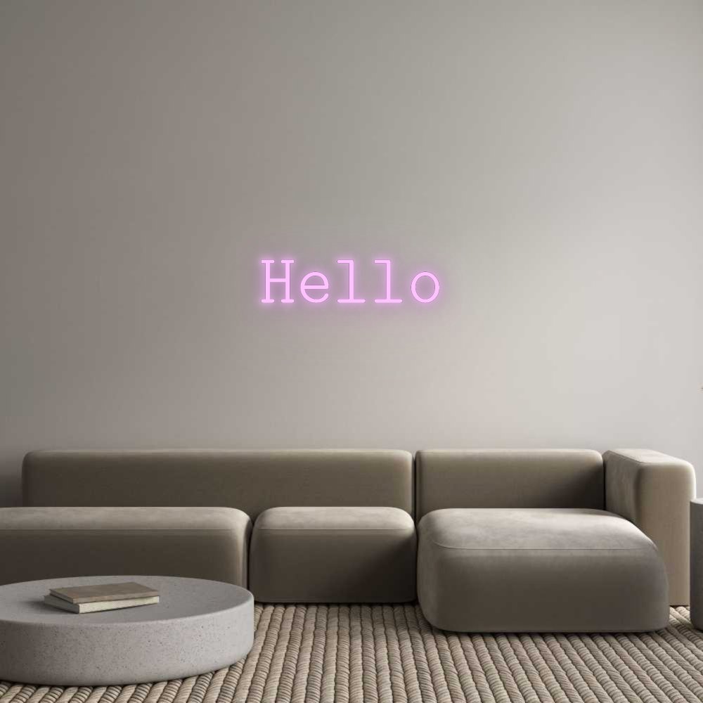 Konfigurator - Neon LED Flex - Personalisierter Indoor Schriftzug Hello