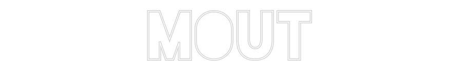 Configurateur - Neon LED Flex - Enseigne néon intérieure personnalisée Mout