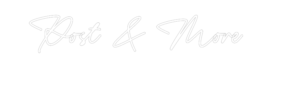 Konfigurator - Neon LED Flex - Personalisierter Indoor Schriftzug Post & More
