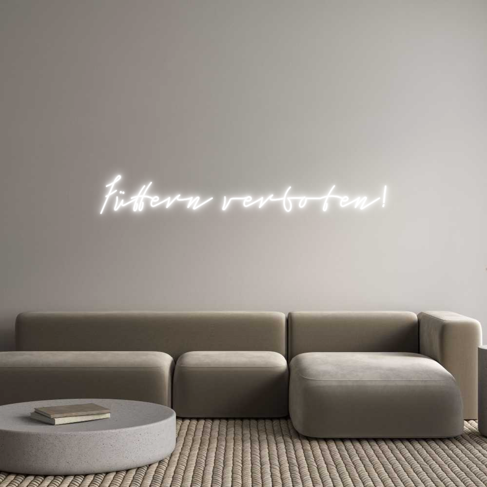 Konfigurator - Neon LED Flex - Personalisierter Indoor Schriftzug Füttern verbo...